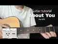 Download Lagu About You The 1975 Guitar tutorial ( Easy Guitar lesson + lyrics)