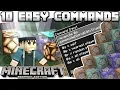 Minecraft Bedrock - TOP 10 COOL EASY COMMANDS