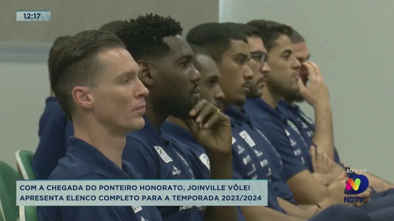 Com a chegada do ponteiro Honorato, Joinville Vôlei apresenta elenco completo para a temporada 2023