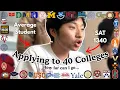 Applying to 40 Colleges How Far can I Go