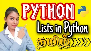 Lists in Python Python Tutorial for beginners in tamil Python full course
