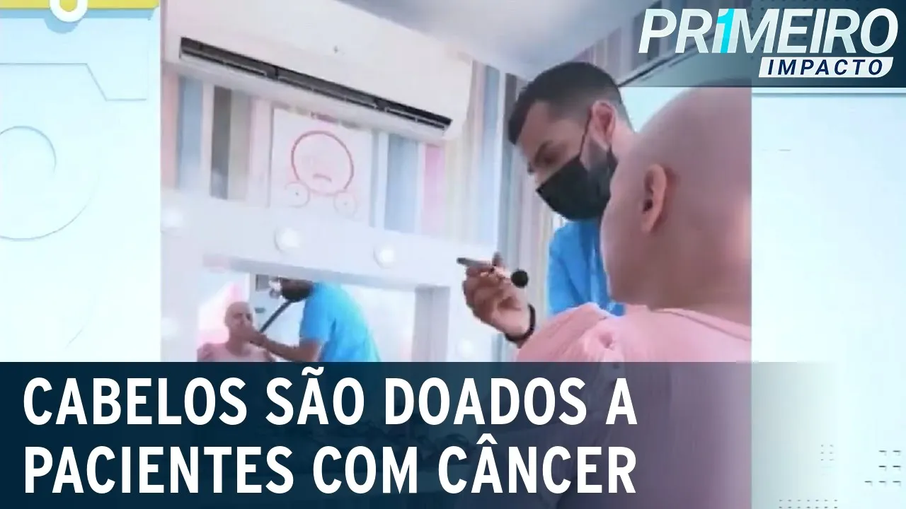 Receita Federal doa 65 kg de cabelo humano para pacientes com câncer | Primeiro Impacto (28/07/23)