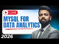 MySQL Live Class Master DDL Commands Create Alter Drop SQL for Data Analytics