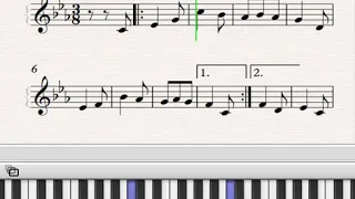 نوتة ليالي الأنس في فيينا أسمهان تعلم عزف بطريقة سهلة ومبسطة 