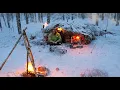 Building My Secret Bushcraft Cabin for Winter in the Tundra