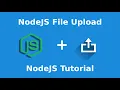 Upload a File or Multiple Files to a NodeJS Express Server NodeJS Tutorial