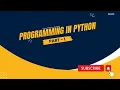 Introduction To Python GATE 2025 Aditya Shakya