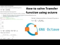 Transfer Function - Process Control Example 1 using Octave