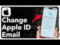 How To Change Apple ID Email Address