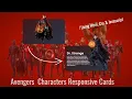 Avengers Characters Responsive Cards Using Html Css Javascript Codes Tutorials