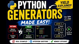 Python Generators Explained yield Keyword Iterators vs Generators