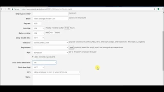 How to add single user in Opentimeclock 2008