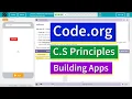 Buttons and Events Lesson 1 6 Tutorial with Answers Code org CS Principles