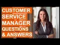 CUSTOMER SERVICE MANAGER Interview Questions Answers How To PASS a Customer Service Interview