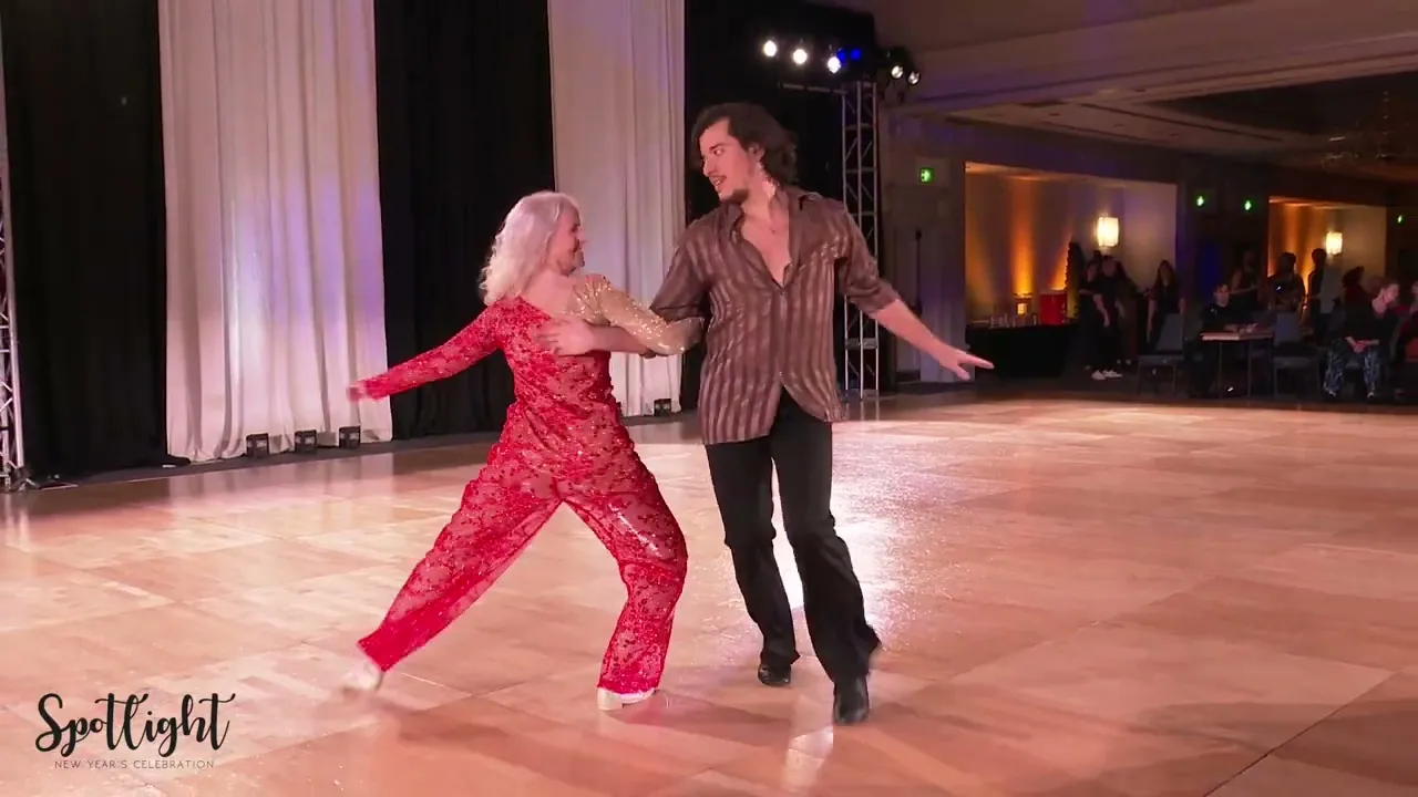 Spotlight New Year's Celebration 2023 Intermediate ProAm Spotlight Diana Burkholder with Jesse Lopez