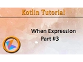Kotlin Tutorial when expression Part 3 Switch Case