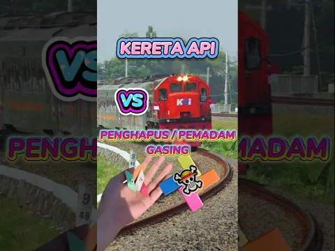 🔥🔥 🔥 KERETA API VS PENGHAPUS/PEMADAM GASING #shorts #keretaapi #viralvideo #pemadamgasing #penghapus