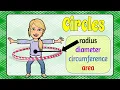 Circles Radius Diameter Circumference Area 7 G B 4 Grade 7 Math