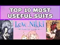 LOVE NIKKI Top 10 most useful NON RECHARGE Love Nikki suits