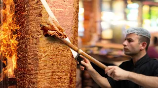 Amazing Turkish Beef and Chicken Doner Kebab Turkish Street Foods