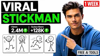 How to Make Stickman Animations and Go VIRAL in 1 Week (FREE AI Tools)