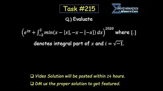 Problem on Area Under Curve Solution for Task IIT-JEE Mathematics by SG Sir