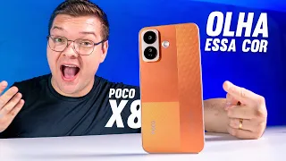 POCO X8 LARANJA NA MÃO! Unboxing e Primeiras Impressões