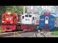 Download Lagu PASUKAN KERETA API PADATI STASIUN KOTA SOLO !! Lokomotif Merah Biru RnB, Kereta Argo, KRL Jogja Solo