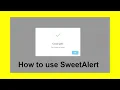 How to use SweetAlert in website AlertBox using JavaScript SweetAlert