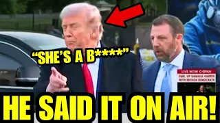 Trump calls reporter B TCH in LIVE TV MELTDOWN