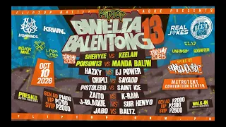 FlipTop - Bwelta Balentong 13 Video Flyer