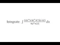Indefinite Integral Requiring Long Division