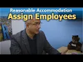 Reasonable Accommodation Assign Qualified Employees to Vacant Positions ARCHIVE