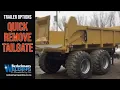 Trailer Options Quick Remove Tailgate - 20 Ton 16 Ton Off-Road Dump Trailers