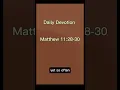 Daily Devotion Today Scripture Reading