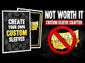 Review of Dragon Shield Sleeves My Terrible Experience with The Custom Sleeve Crafter