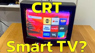 turn your old crt tube tv into a smart tv connect hdmi devices to an analog box television