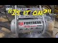 Harbor Freight Fortress Air Compressor Unboxing and Review 2 Gallon 1 2 HP 135 PSI Ultra Quiet