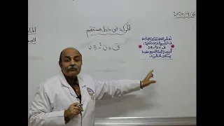 مادة الرياضيات للصف الثالث الثانوي درس الحركة في خط مستقيم 