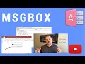 VBA MsgBox - How to use message boxes in MS Access