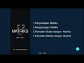 MATRIKS MATEMATIKA KELAS 11 PART 2 - OPERASI MATRIKS