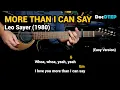 Download Lagu More Than I Can Say - Leo Sayer (1980) - Easy Guitar Chords Tutorial with Lyrics