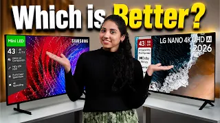Best 43 Inch TV Under ₹30,000 — Samsung Mini LED vs LG NanoCell | Honest Comparison Telugu
