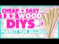 Grab some 2 1x2 lumber to build these Wood Decor DIYs Beginner-friendly