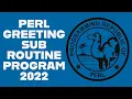 Perl Programming Tutorial 2022 - Greeting Sub Routine Program Code Example