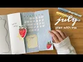 July 2026 Bullet Journal Setup Bujo Spread Ideas strawberry milk theme