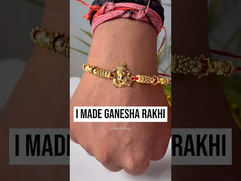 🫡I Made Ganesha Rakhi #shorts #rakhi #rakshabandhan #trending #jomansovlogs