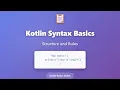 Kotlin Syntax Basics Semicolons Whitespace Code Structure for Beginners