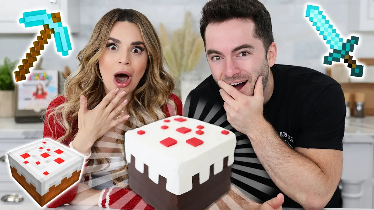 MINECRAFT CAKE DIY ft CaptainSparklez! - NERDY NUMMIES