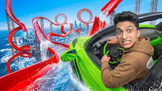 تحدي السيارات ضد اكبر زوحليقه في العالم 🌏 😱 | BeamNG.drive